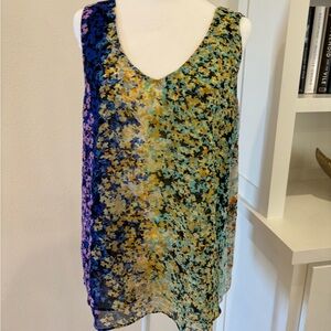 CABI pretty sleeveless top size large